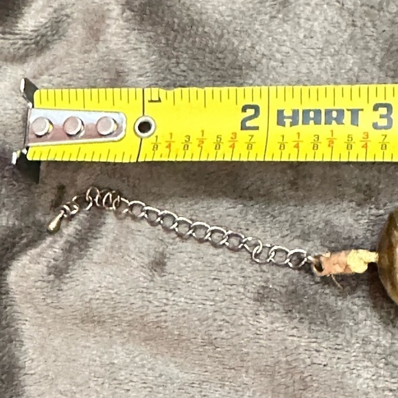 Necklace Hand knotted Faux Acrylic Tigers Eye Facets Choker Chunky Beads 4099 - Picture 8 of 16